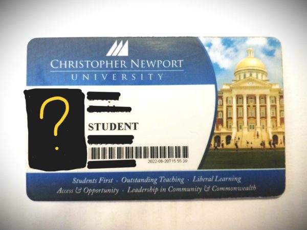 CNU student ID, taken by EvelynDavidson/
TheCaptain’sLog