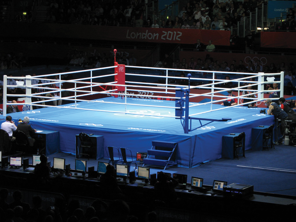 Boxing ring image from Flickr