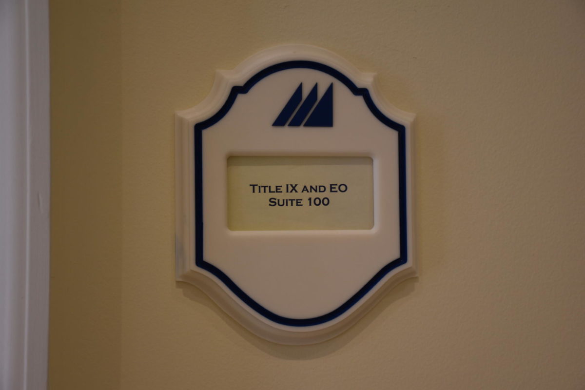 CNU Title IX office sign, photo by Evelyn Davidson/The Captains Log