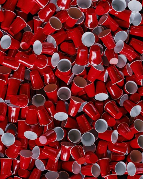 Red cups, photo from Unsplash