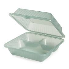 Photo of green to-go boxes from HUBERT.com