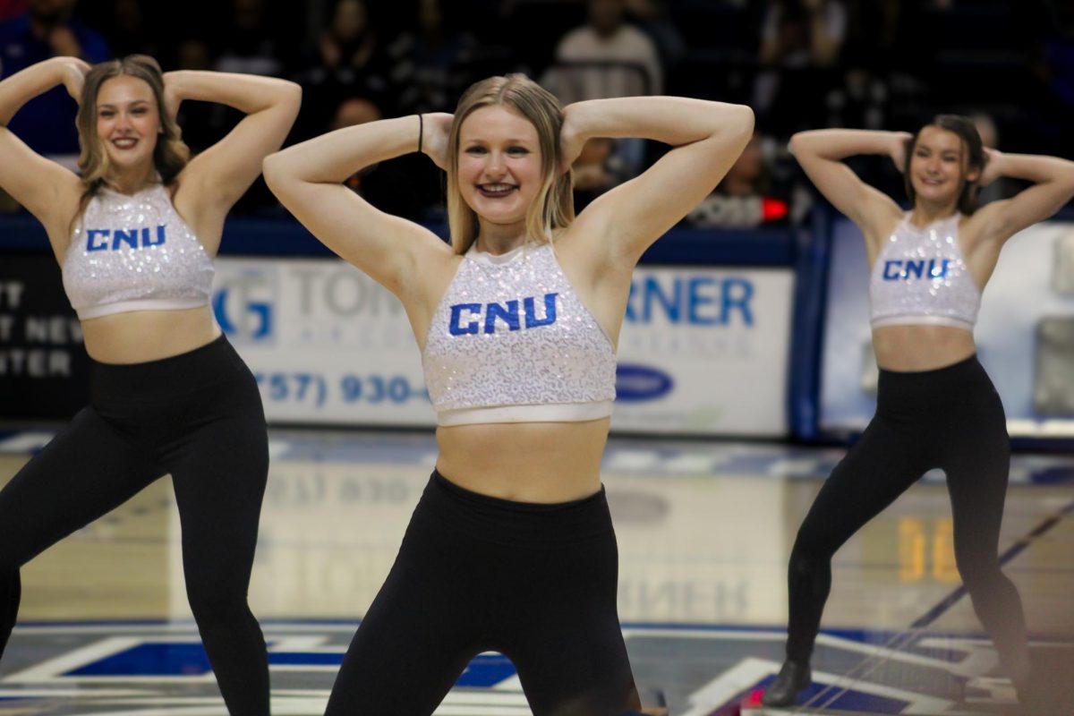 CNU Dancers performing for the crowd during halftime