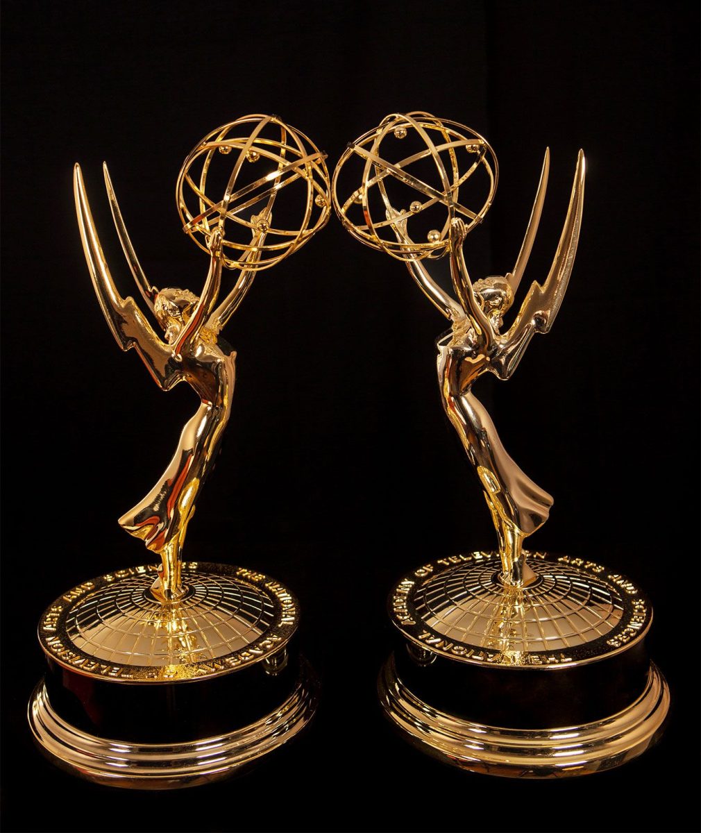Photo of Emmy statuettes from Shutterstock