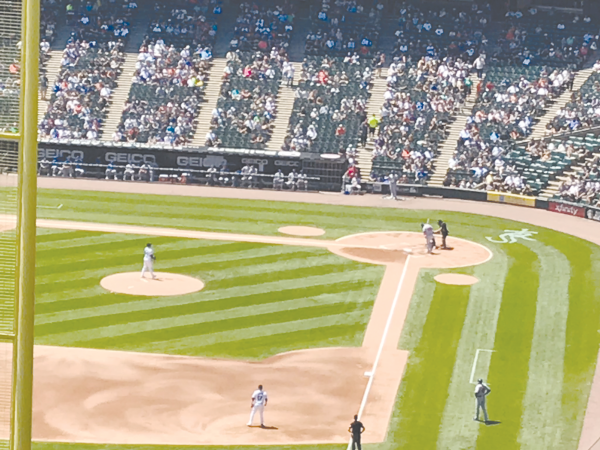 The Chicago White Sox and New York Mets playing in a 2019 regular season game. Chicago White Sox- New York Mets by Zakarie Faibis is licensed under CC BY-SA 4.0 DEED.