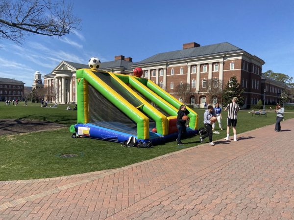Inflatable game at CAB CNU Day event taken by Alex Noth