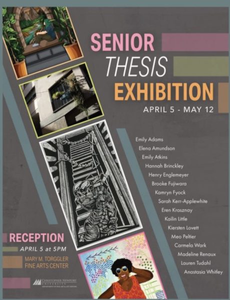 Senior Thesis Exhibition
flyer, courtesy of Jarrett
Connolly / TheCaptainsLog