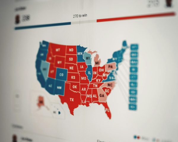 Map of the United States 2020 electoral
college from Unsplash