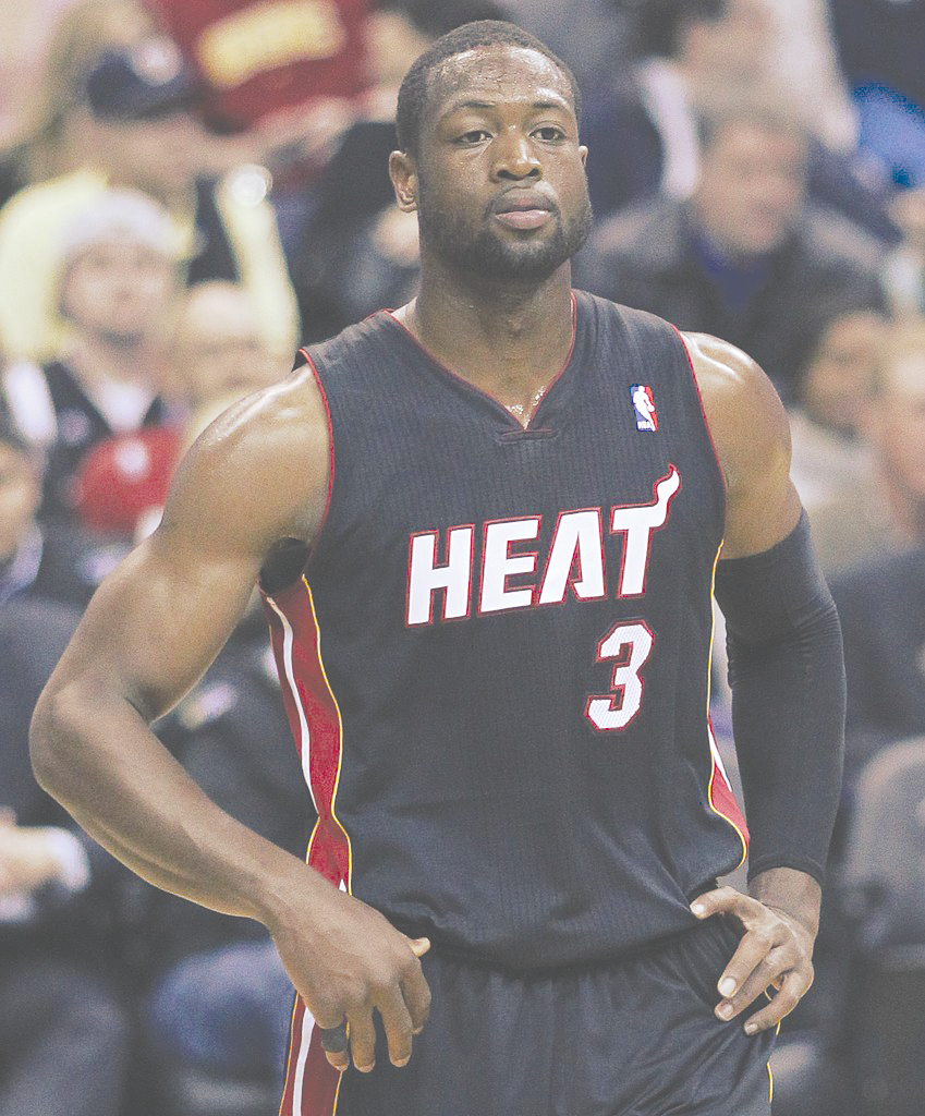 Dwyane Wade during a game against the
Washington Wizards on March 30, 2011.
Dwyane Wade by Keith Allison is licensed
under the CC By Attribution 2.0 Generic
Deed.