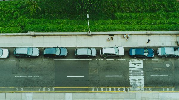 Parallel parked cars, photo from Unsplash