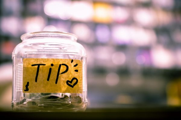 A tip jar, photo from Unsplash