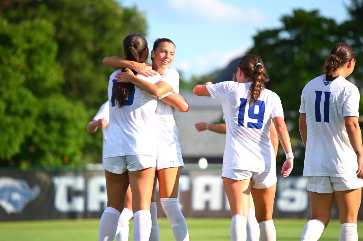 CNU Women’s Soccer players, photo taken by and courtesy of Wyatt Miles