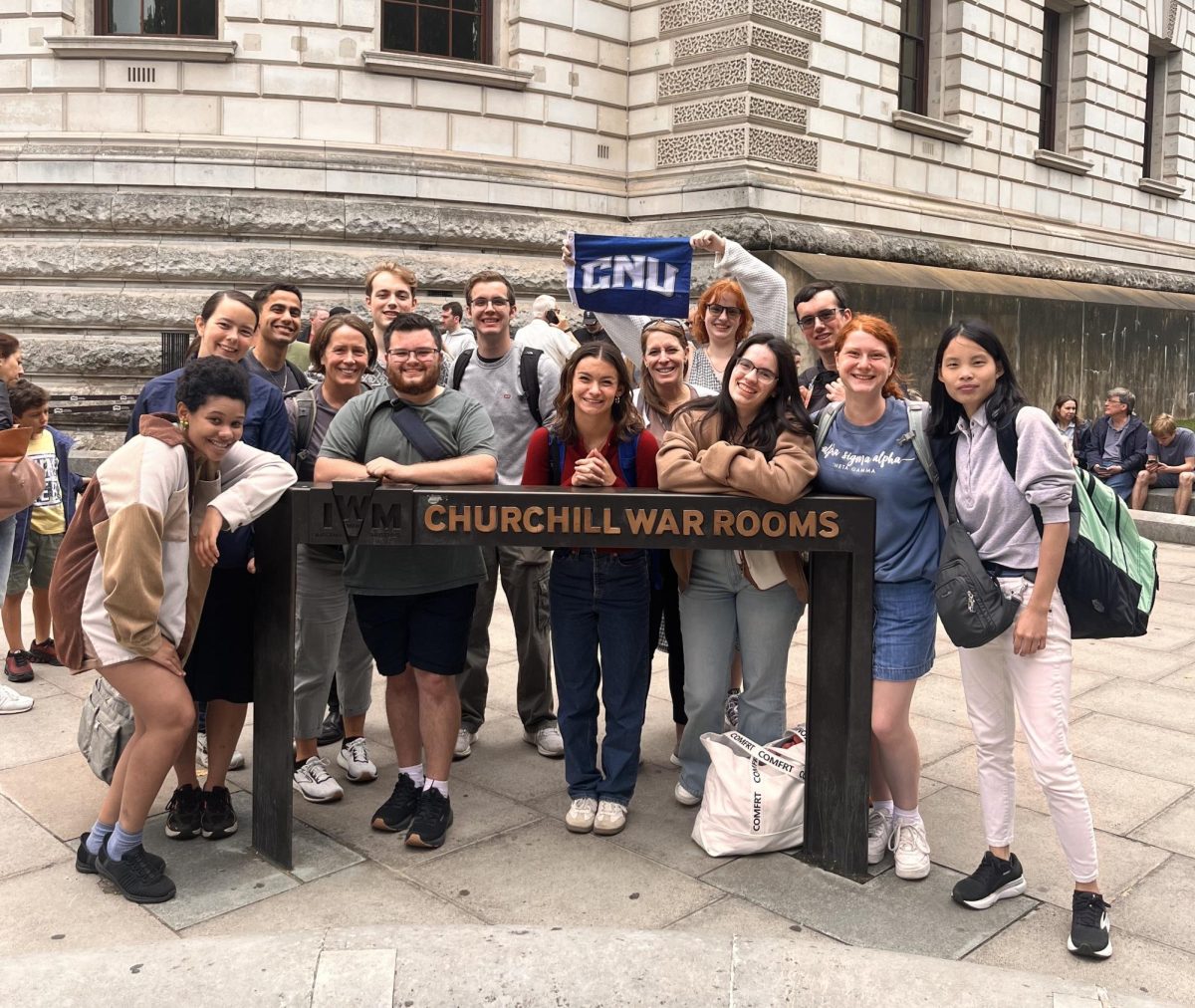 Students posing for a picture at the Churchill War Rooms
courtesy of Emma Recupero