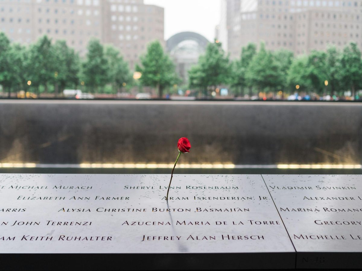 Names from 9/11 Memorial, photo from Unsplash