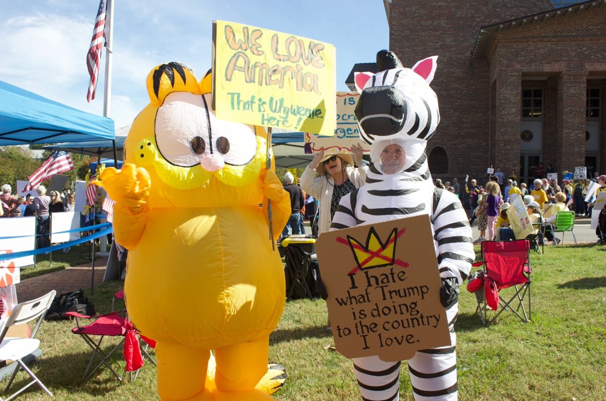 Williamsburg protest, photo taken by Alyssa Tillman