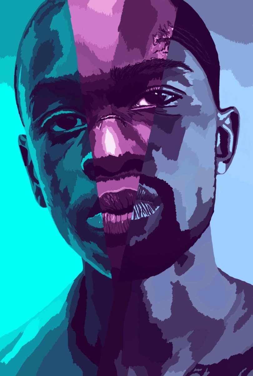 “Moonlight” movie poster drawn by Alyssa Tillman 